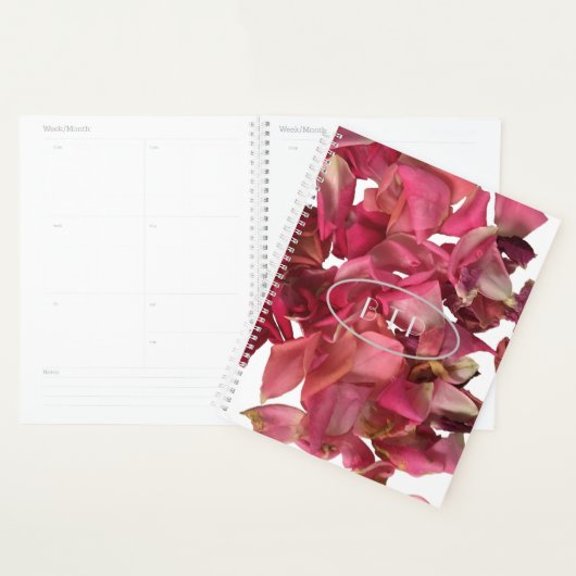 Rose Petal Pink Romantische Personalisiert Planer (Anzeige)