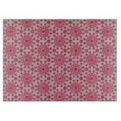 Rose Petal Tile Pattern Schneidebrett (Vorderseite)
