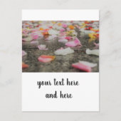 Rose Petal Wedding Postcard - Save the Date Karte (Vorderseite)