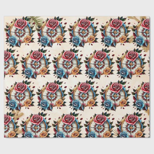 ‚Rose-Petalrichtung‘ Geschenkpapier (Flach)