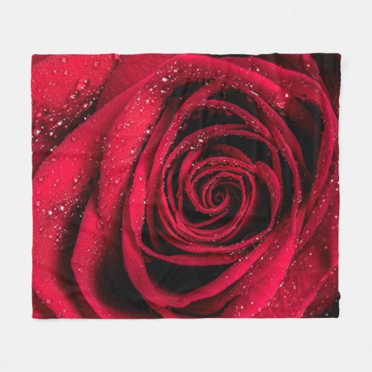 Rose Petals 1 Fleecedecke (Vorderseite (Horizontal))