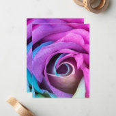 Rose Petals 6 Mitteilungskarte (Vorderseite/Rückseite Beispiel)