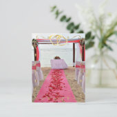 Rose Petals auf dem roten Teppich Einladung4 Einladung (Stehend Vorderseite)