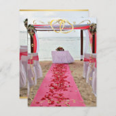 Rose Petals auf dem roten Teppich Einladung4 Einladung (Vorne/Hinten)