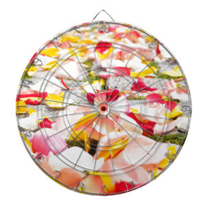 Rose Petals auf Fußböden Dartscheibe
