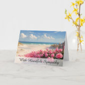 *~* Rose Petals Beach TV2 Beileid Liebe Light Karte (Gelbe Blume)