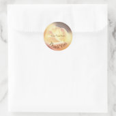 Rose Petals Blume Danke Personalisiert Runder Aufkleber (Tasche)