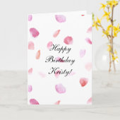 Rose Petals Karte (Gelbe Blume)