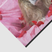 Rose Petals, Valentinstag Cavalier König Charles Seidenpapier (Ausschnitt)