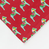 Rose Pferde Fleecedecke (Ecke)