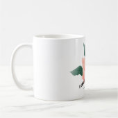 Rose (Pfirsich) - Schöne Natur Kaffeetasse (Links)