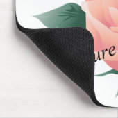 Rose (Pfirsich) - Schöne Natur Mousepad (Ecke)