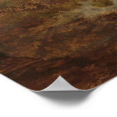 Rose Piece im Waldboden mit Schmetterlingen Poster (Ecke)