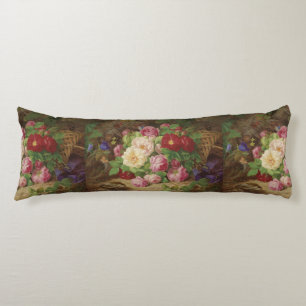 Rose Piece im Waldboden mit Schmetterlingen Seitenschläferkissen