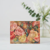 Rose - Pierre Auguste Renoir Postkarte (Stehend Vorderseite)