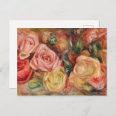 Rose - Pierre Auguste Renoir Postkarte (Vorne/Hinten)