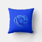 Rose Pillows Blue Rose Kissen Blume Dekoration (Rückseite)