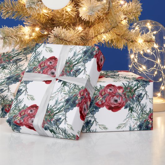 Rose Pine & Spruce Grüne Weinroute Mendrisiotto Geschenkpapier (Feiertage)