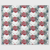 Rose Pine & Spruce Grüne Weinroute Mendrisiotto Geschenkpapier (Flach)