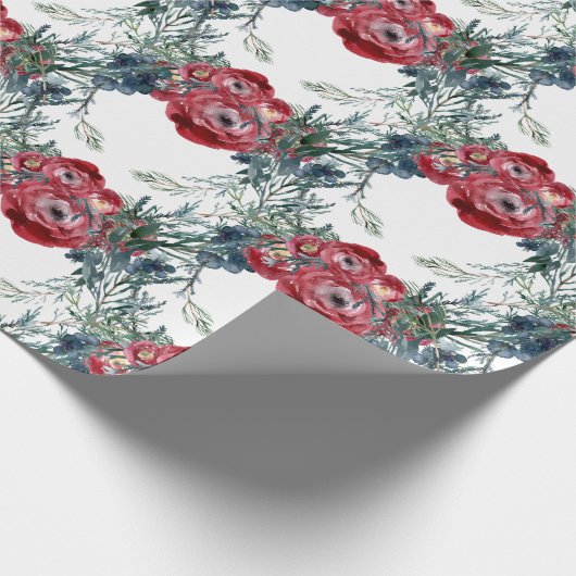 Rose Pine & Spruce Grüne Weinroute Mendrisiotto Geschenkpapier (Ecke)