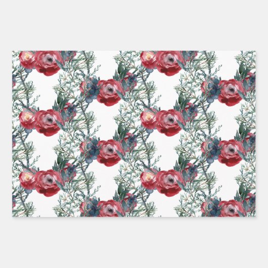 Rose Pine & Spruce Grüne Weinroute Mendrisiotto Geschenkpapier Set (Vorderseite 2)