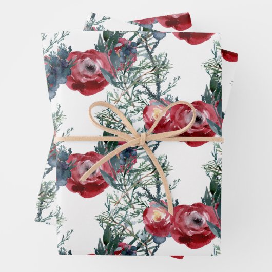 Rose Pine & Spruce Grüne Weinroute Mendrisiotto Geschenkpapier Set (Beispiel)