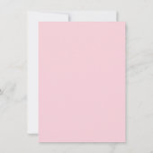 Rose Pink Babydusche Eleganter Park/Garten: Einladung (Rückseite)