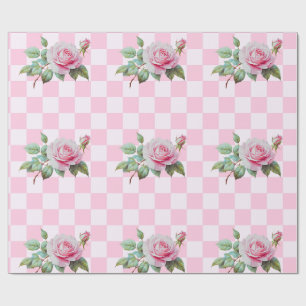 Rose Pink Blütenpapier Geschenkpapier