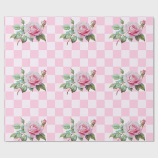 Rose Pink Blütenpapier Geschenkpapier