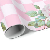 Rose Pink Blütenpapier Geschenkpapier (Rolleneckpunkt)