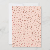 Rose Pink Butterfly Glitzer Confetti Quinceañera Einladung (Rückseite)