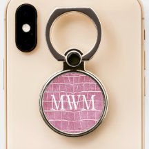 Rose Pink Crocodile Muster