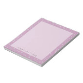 Rose Pink Crystal Confetti Notepad 5.5" x 6" Notizblock (Rotiert)