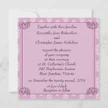 Rose Pink Damask Hochzeit