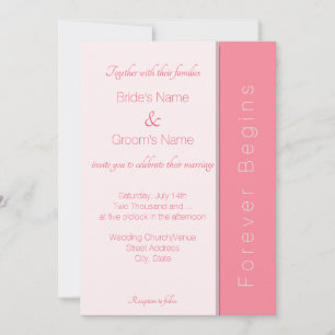 Rose Pink Forever fängt einfach an, eine elegante Einladung