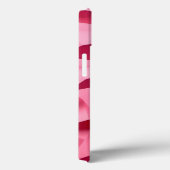 Rose Pink Geometric iPhone Case with 3D Texture (Rückseite / Rechts)