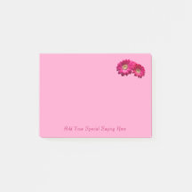 Rose Pink Gerbera Daisy Notepad anpassen