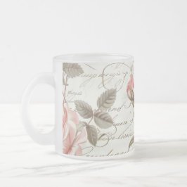 Rose Pink Glass Cup Mattglastasse