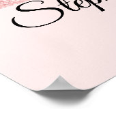 Rose Pink Glitz Pageant Door Banner Poster (Ecke)