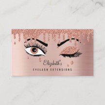 Rose Pink Gold Eyelashes Driving Glitzer