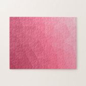 Rose pink gradient geometric mesh pattern puzzle (Horizontal)