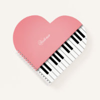 Rose Pink Grand Piano Musik Tastatur Personalisier
