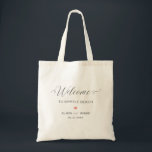 Rose Pink Heart Wedding Welcome Bag, Tragetasche<br><div class="desc">Modern. Minimal. Füllen Sie diese schöne Tasche mit Ihren Lieblings-Leckereien,  um Gäste zu Ihrer Hochzeit willkommen zu heißen!</div>