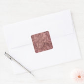 Rose Pink Lace Quadratischer Aufkleber (Umschlag)