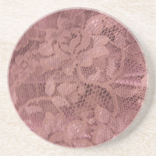 Rose Pink Lace Sandstein Untersetzer
