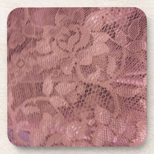 Rose Pink Lace Untersetzer (Vorderseite)