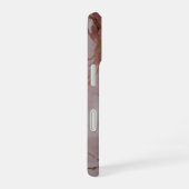 Rose Pink Marble with Gold Veins – Elegant iPhone 16 Hülle (Rechte Seite)