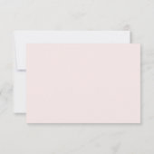 Rose Pink Moody Floral Boho Hochzeit RSVP Karte (Rückseite)
