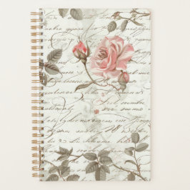 Rose Pink Notebook Planer
