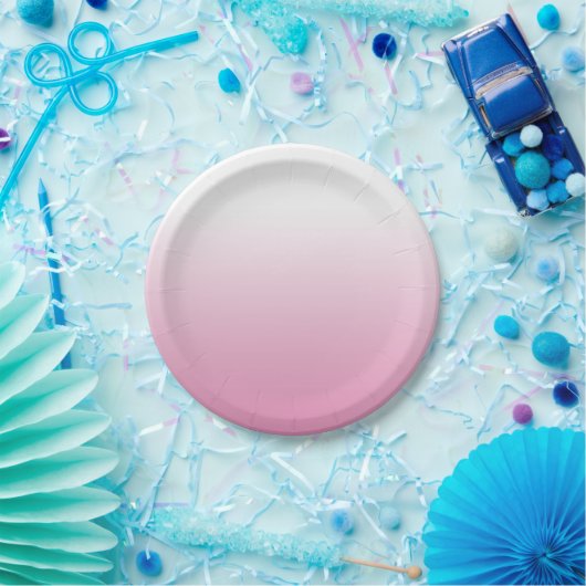 ROSE-PINK-OMBRE-PAPIERTELLER PAPPTELLER (Party)